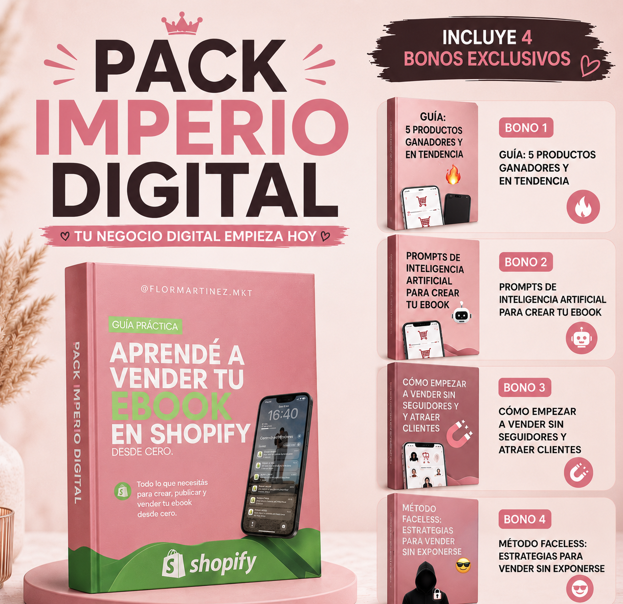 PACK IMPERIO DIGITAL + 4 BONOS EXCLUSIVOS🔥